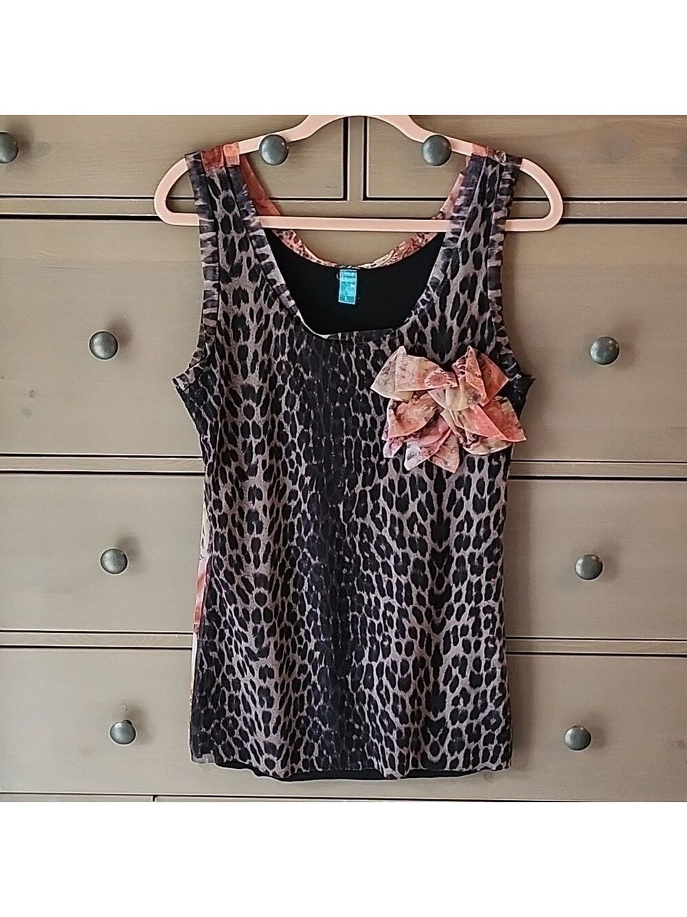 URBAN MANGO LEOPARD PRINT TOP SIZE LARGE